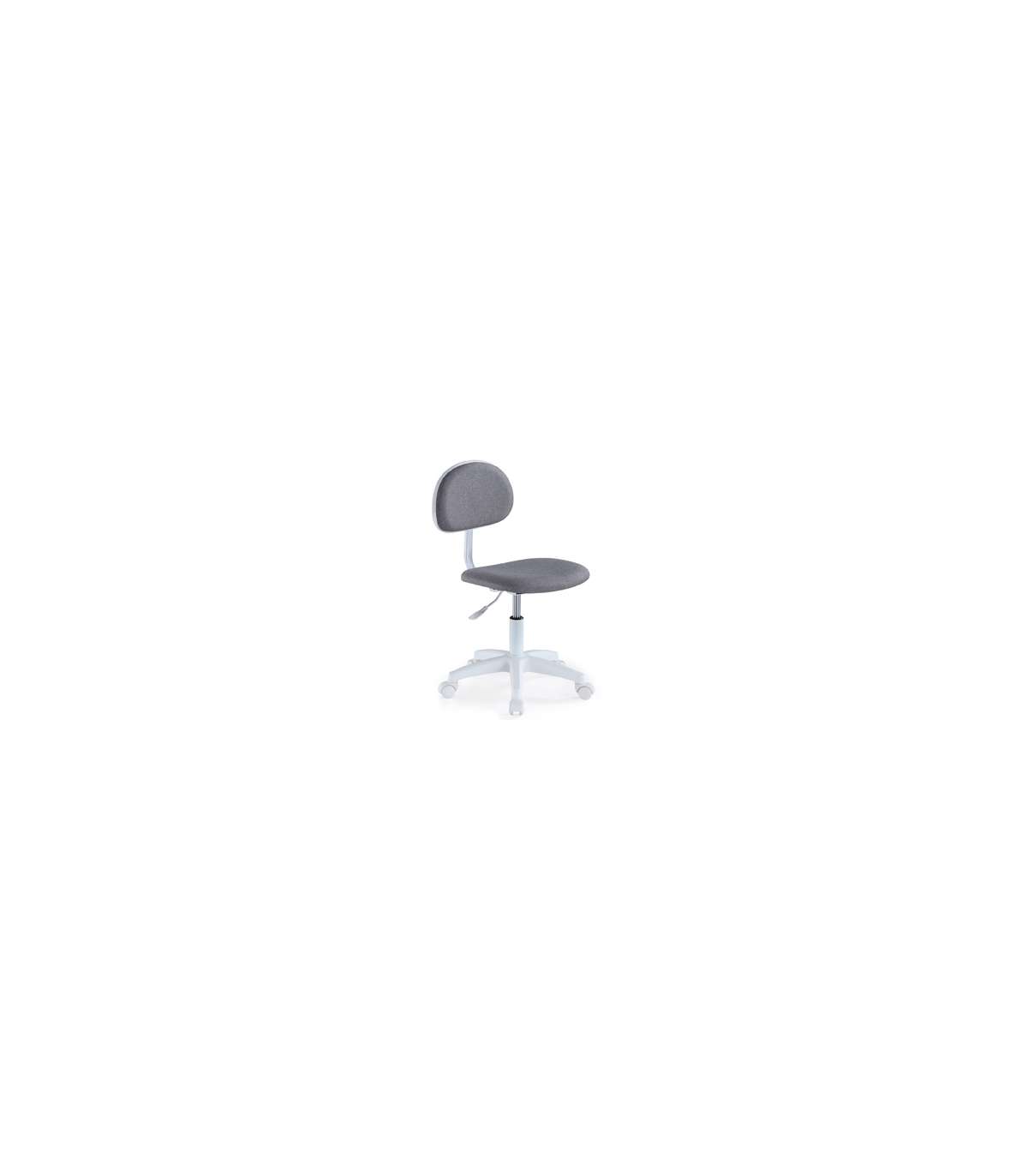 Silla De Escritorio Giratoria Lucky Gris/blanco, 88 Cm(alto)54 Cm(ancho)54 Cm(fondo)._1