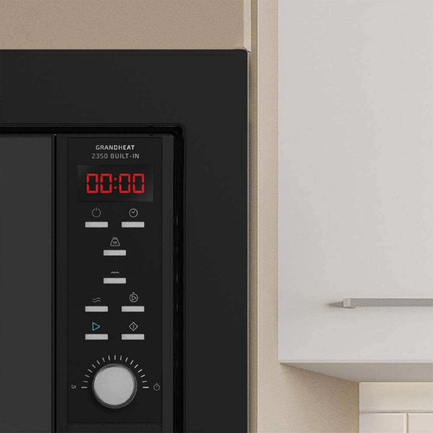 Microondas Encastrable Digital Grandheat 2350 Built-in Black. 900 W, Integrable, 23 Litros, Grill De 1000 W, 9 Funciones Preconfiguradas, Quick Star_4