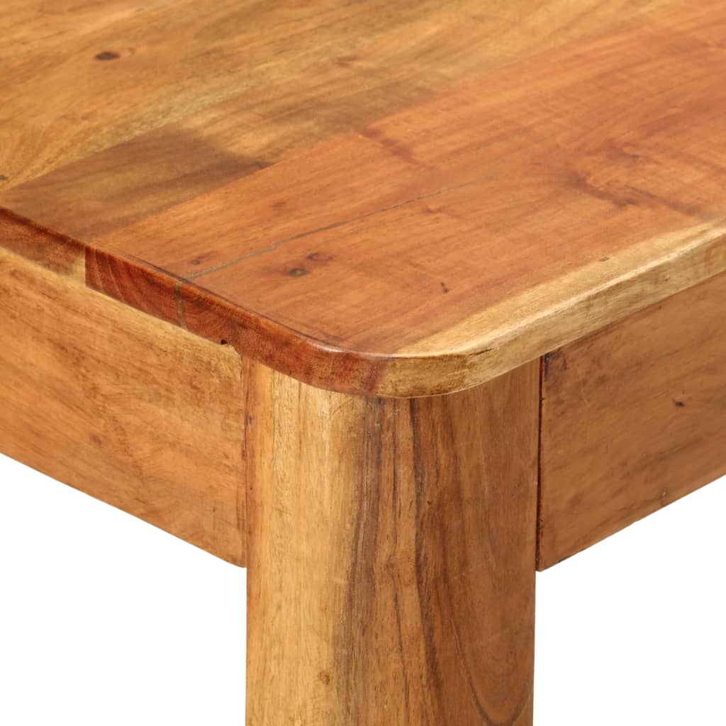 Mesa De Comedor Madera Maciza De Acacia 110x55x76 Cm_3