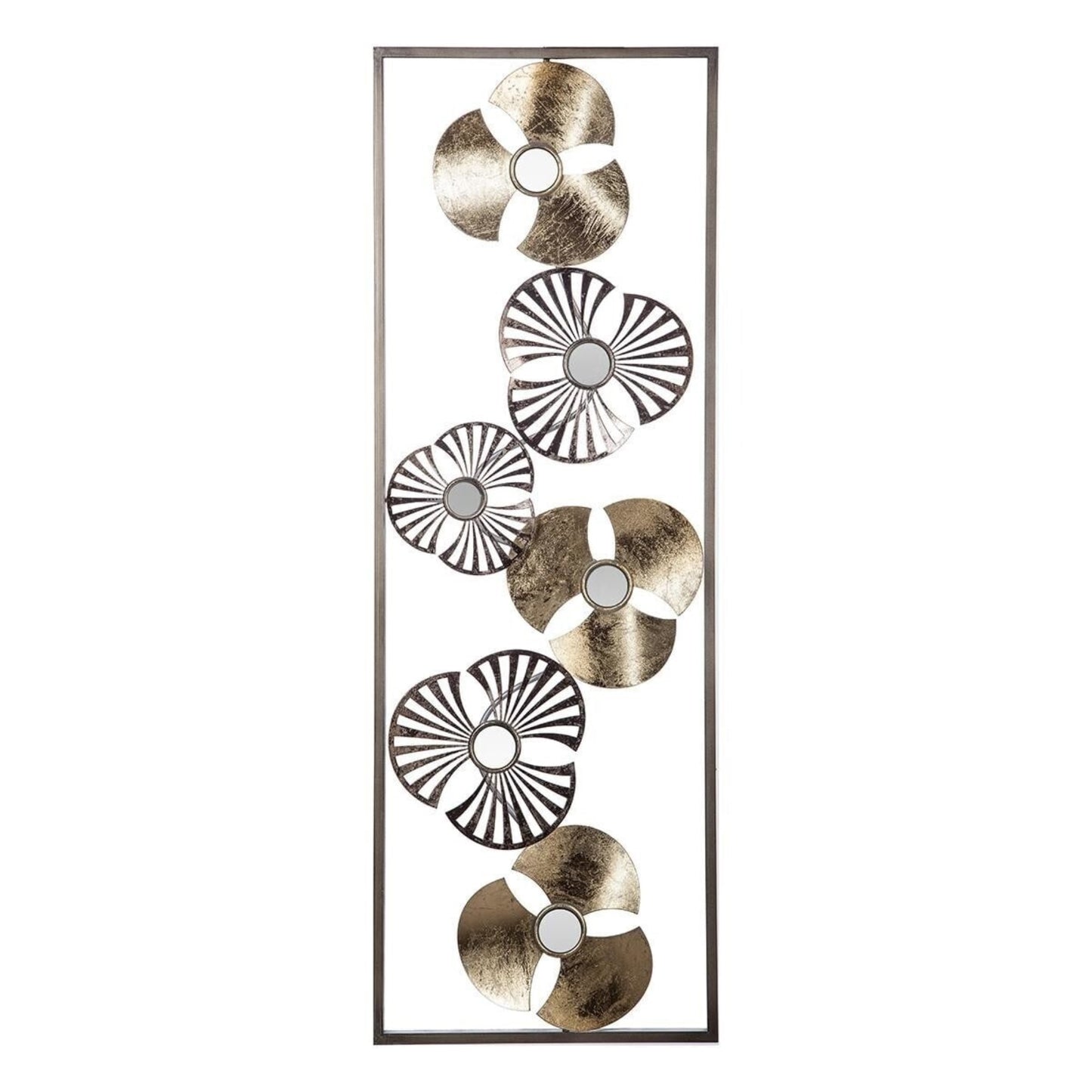 Decoración De Pared Blomma Metal Dorado_0