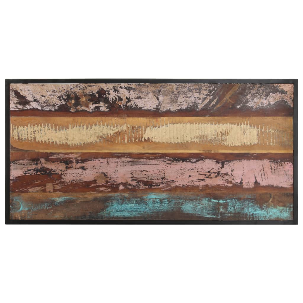 Mesa De Comedor De Madera Maciza Reciclada 120 Cm_2