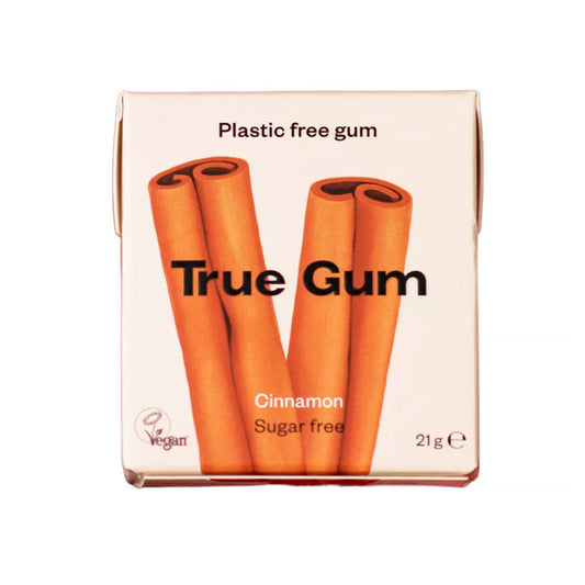 Chiclete True Gum Canela sem plástico 21g