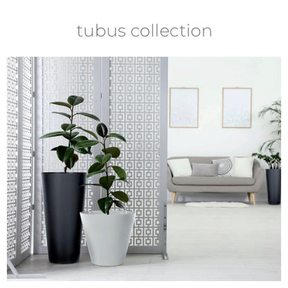 Maceta Tubus 3,5l., Dimensiones (mm) 200x200x187, Color Antracita