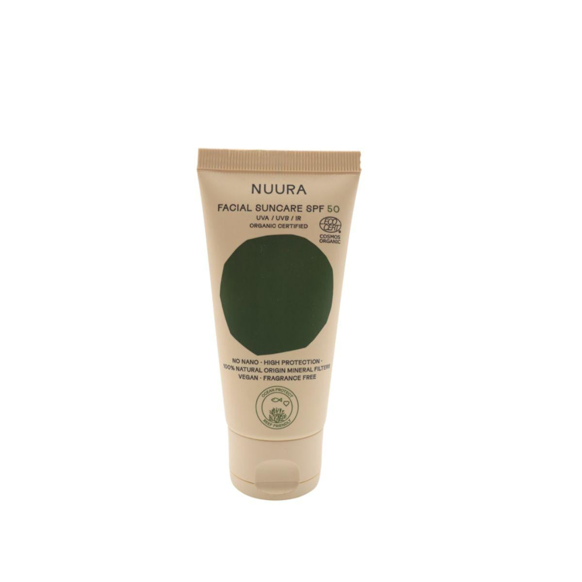 Protetor Solar Facial Nuura FPS50 Tubo 50 ml