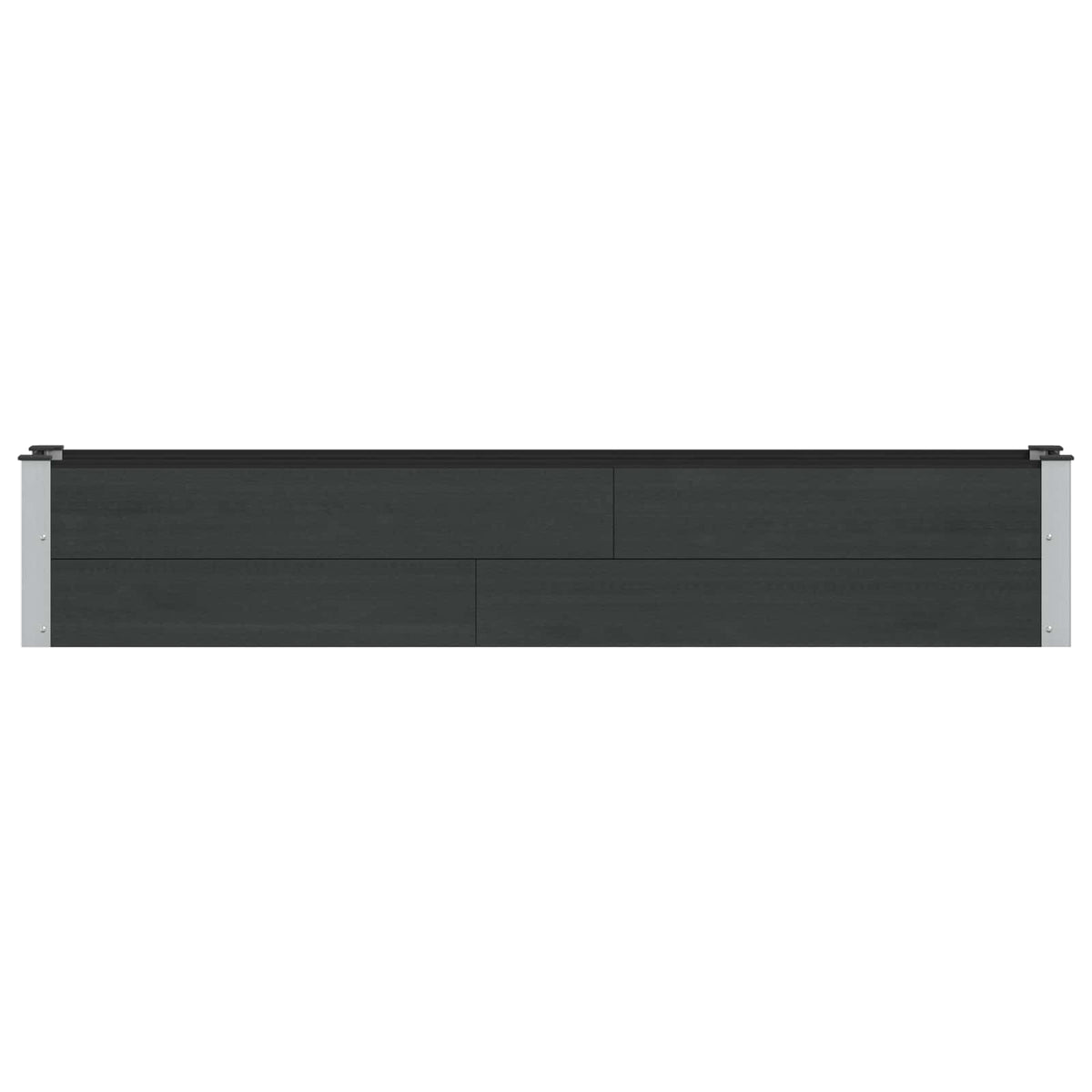 Arriate Elevado Negro 200 X 30 X 36 Cm Wpc Y Aluminio_2