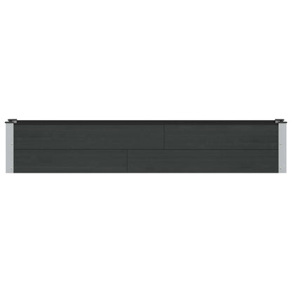 Arriate Elevado Negro 200 X 30 X 36 Cm Wpc Y Aluminio_2