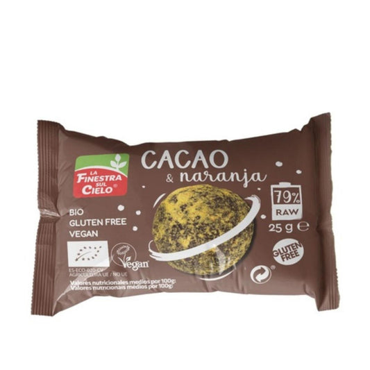 Bola energética Cacau e Laranja La Finestra Sul Cielo 20 g