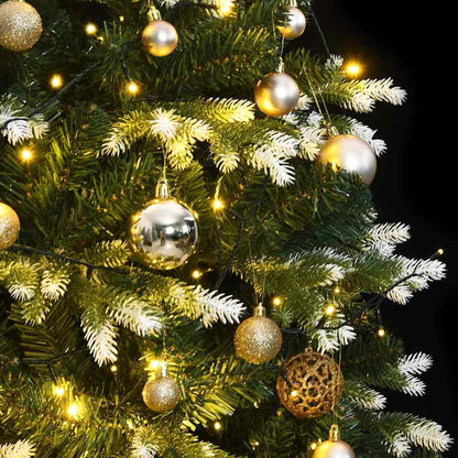 Vidaxl Árbol De Navidad Artificial Con Bisagras 150 Led Y Bolas 150 Cm_1