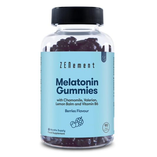 Gomas de melatonina com camomila, valeriana, erva-cidreira e vitamina B6 Zenement, 90 gomas