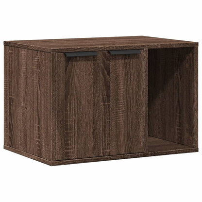 Vidaxl Mueble Arenero Para Gatos Madera Ingeniería Marrón 60x40x40 Cm_0