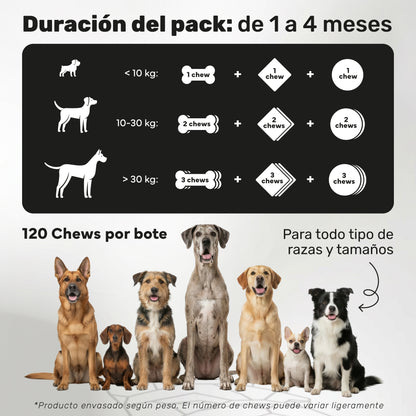 Pack Condroprotector + Probiótico + Aceite De Salmón Para Perros. Suplementos Mascotas. 360 Masticables. Natuva Pets_3