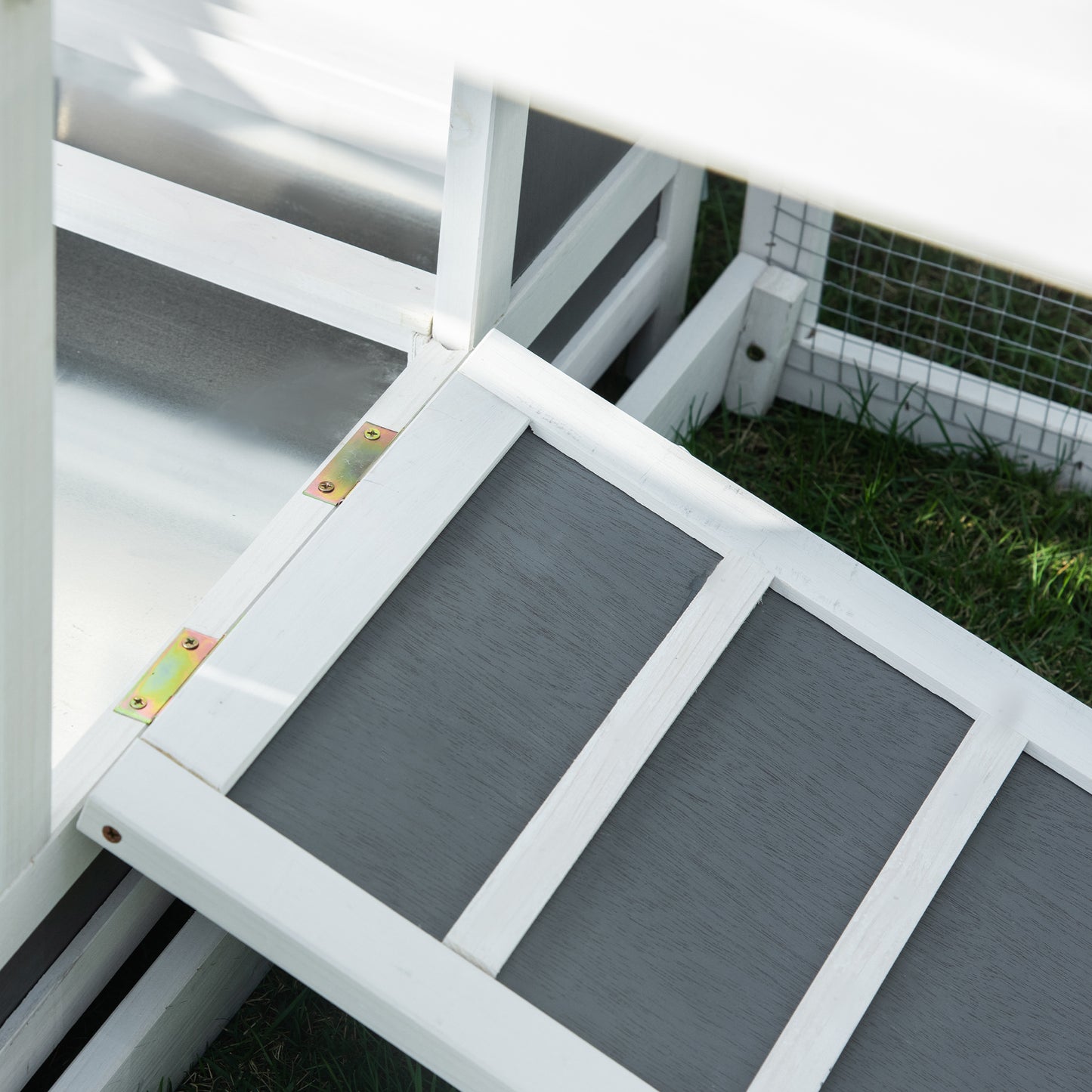 Pawhut Gallinero De Madera Exterior 225x147x85,5cm Para 6-8 Gallinas Con Corral_4
