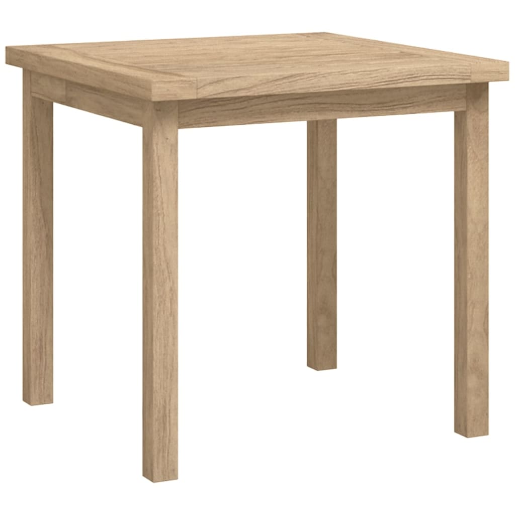 Mesa Auxiliar De Madera Maciza De Teca 45x45x45 Cm_0