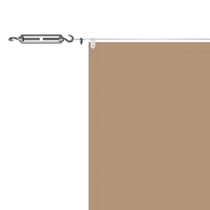 Vidaxl Toldo Vertical Tela Oxford Gris Taupé 100x1200 Cm_4