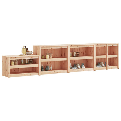 Muebles De Cocina De Exterior 4 Piezas Madera Maciza De Pino_2