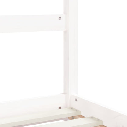 Estructura De Cama Para Niños Madera De Pino Blanco 90x200 Cm / Vetonek_1