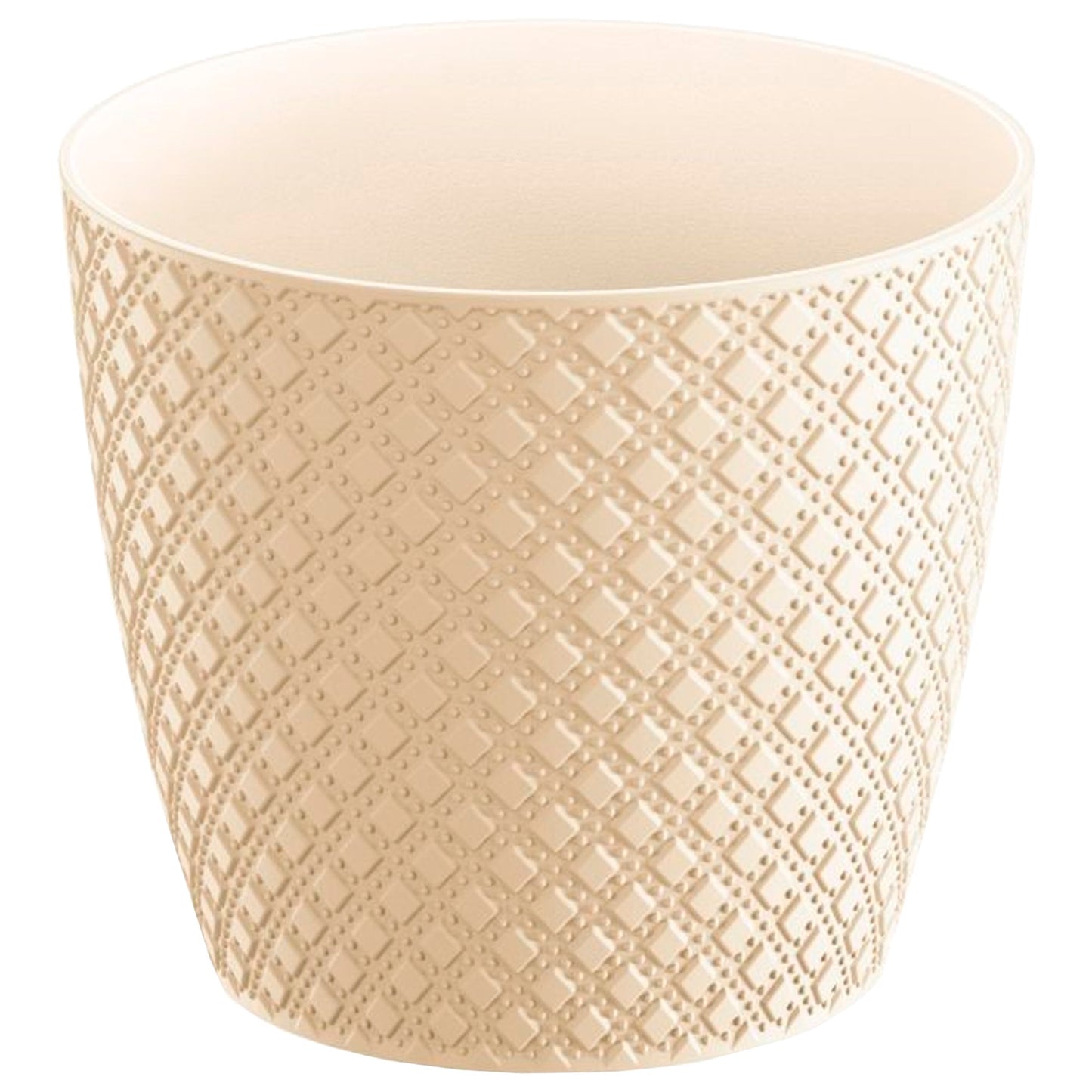 Maceta Orient 9l., Dimensiones (mm) 258x258x229, Color Crema_0