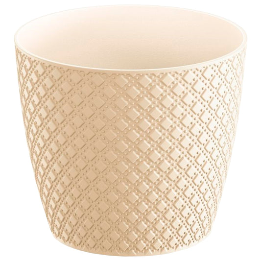 Maceta Orient 9l., Dimensiones (mm) 258x258x229, Color Crema_0