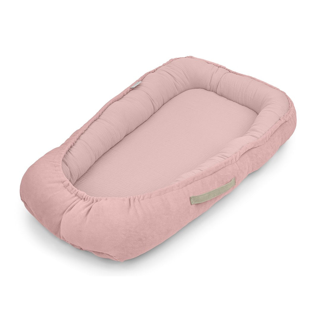 Cuna Nido Colecho Bebe Muselina Rosa_5