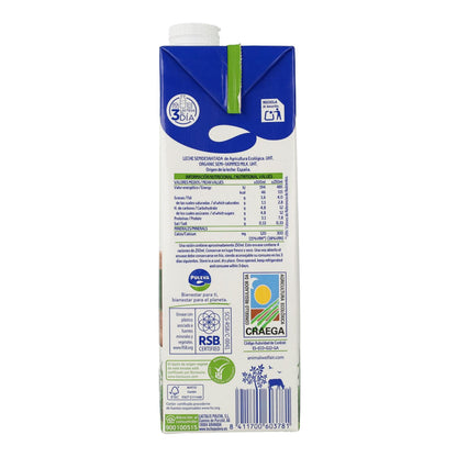 Leite meio gordo biológico Puleva, 1 l