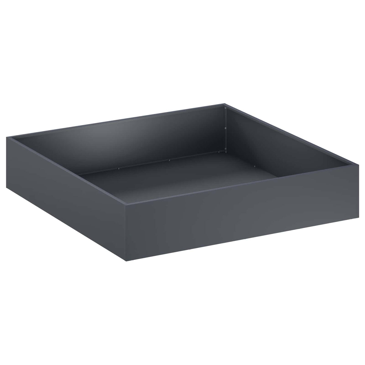 Macetero De Jardín Gris Antracita 80 X 80 X 20 Cm_0