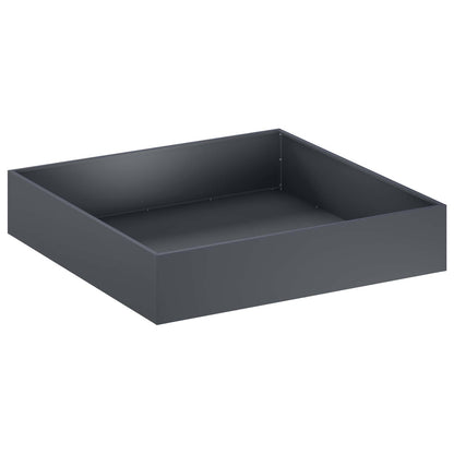 Macetero De Jardín Gris Antracita 80 X 80 X 20 Cm_0