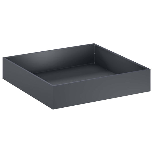 Macetero De Jardín Gris Antracita 80 X 80 X 20 Cm_0