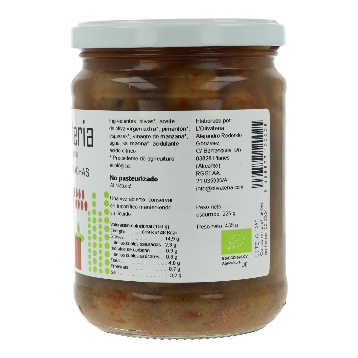 Gaspachas de azeitona natural l'olivateria 225g 