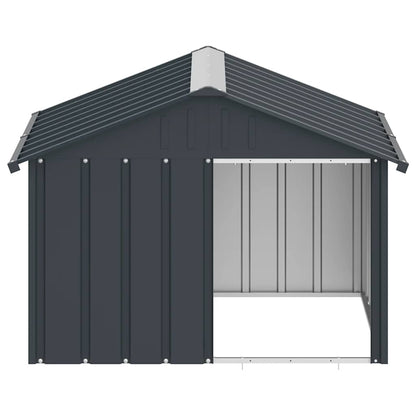 Casa De Perro Acero Galvanizado Antracita 116,5x103x81,5 Cm_4
