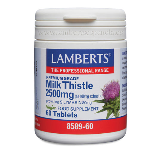 Cardo mariano 2500 mg Lamberts, 60 comprimidos