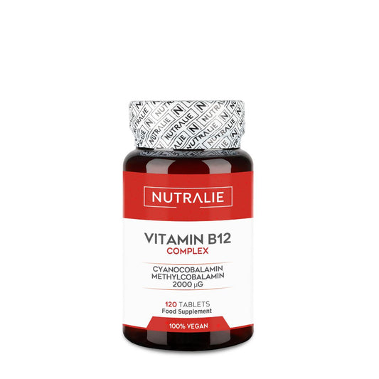 Complexo de Vitamina B12 2000 mcg Cansaço Nutralie 120 comprimidos