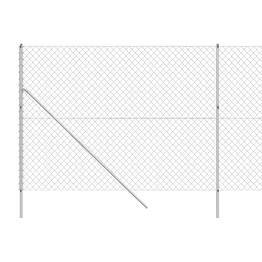 Cerca De Alambre Plateado 1,6x25 M / Vetonek_3