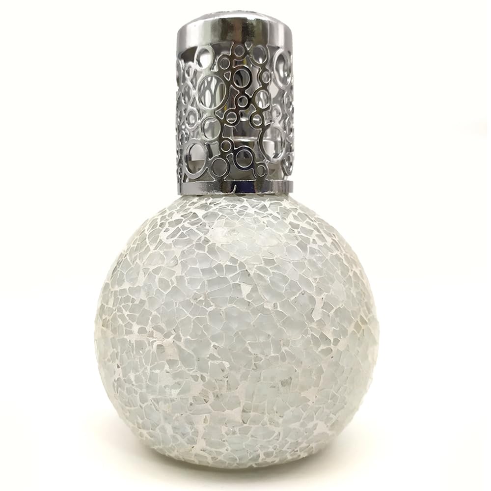 Lámpara Catalítica Mosaico Blanco + Fragancia Mediterranean Light 200 Ml - Elimina Malos Olores, Impurezas Y Perfuma_1