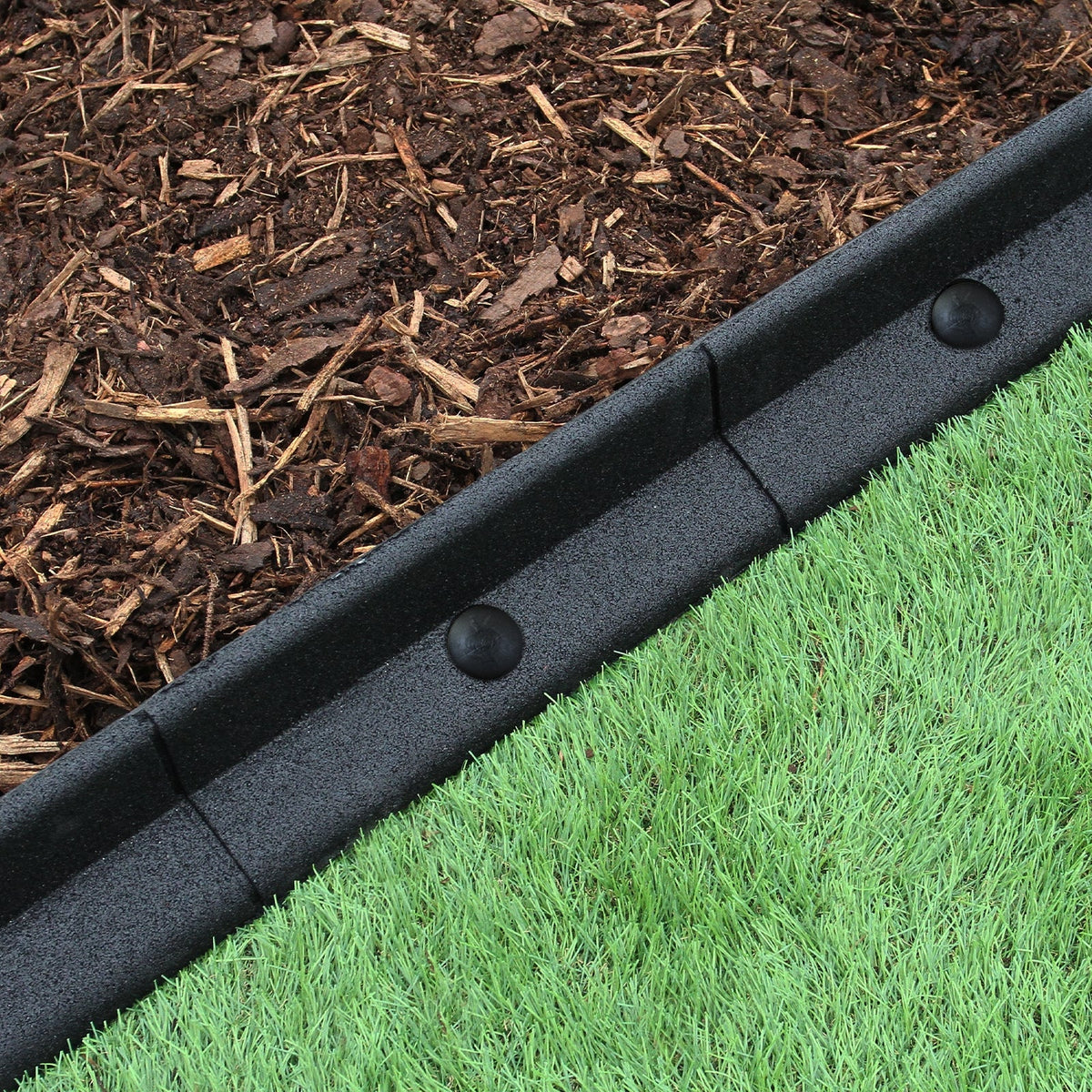 Bordes De Césped Negro Flexibles Jardín Bordes De Césped Paquete De 4 X 1.2m_3