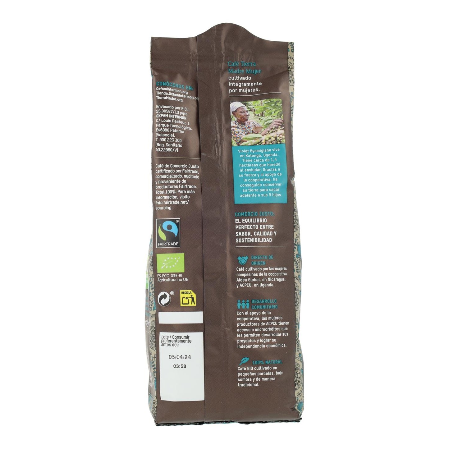 Café Descafeinado Moído de Comércio Justo Mulher BIO Tierra Madre 250g