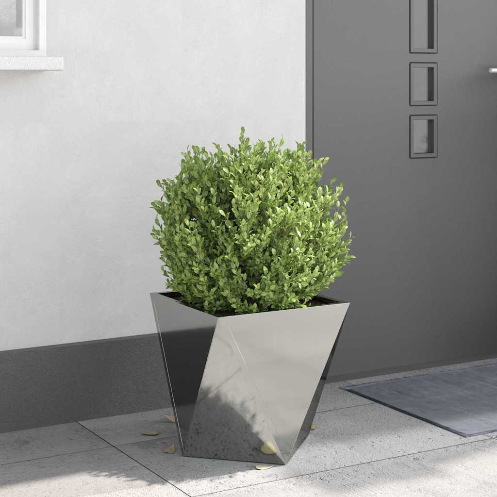 Jardinera 2 Uds. Plateado 40 X 40 X 40 Cm Acero Galvanizado_3