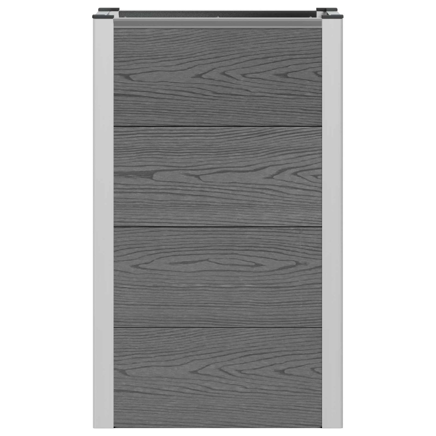 Arriate Elevado Gris 50 X 30 X 82 Cm Wpc Y Aluminio_3