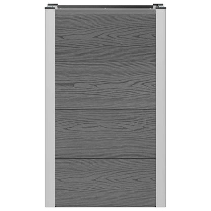 Arriate Elevado Gris 50 X 30 X 82 Cm Wpc Y Aluminio_3