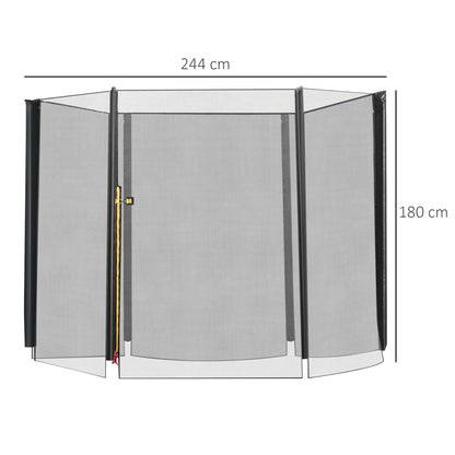 Homcom Red De Seguridad De Reemplazo Para Trampolín Redondo Ø244 Cm Negro_2