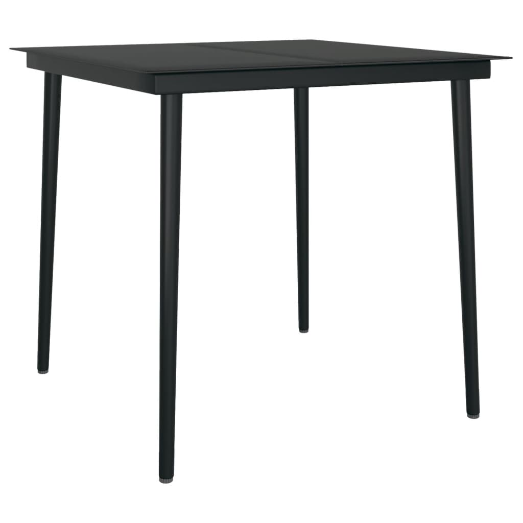 Set Comedor De Jardín 5 Piezas Y Cojines Ratán Sintético Marrón / Vetonek_0