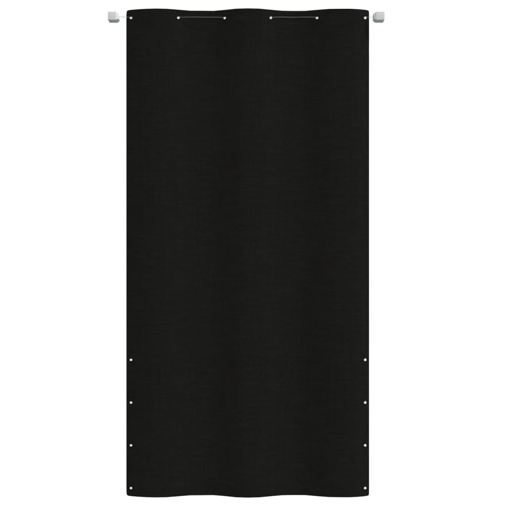 Vidaxl Toldo Pantalla Para Balcón De Tela Oxford Negro 120x240 Cm_1