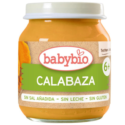 Embalagem com 3 unidades Babybio abóbora pote 130 g
