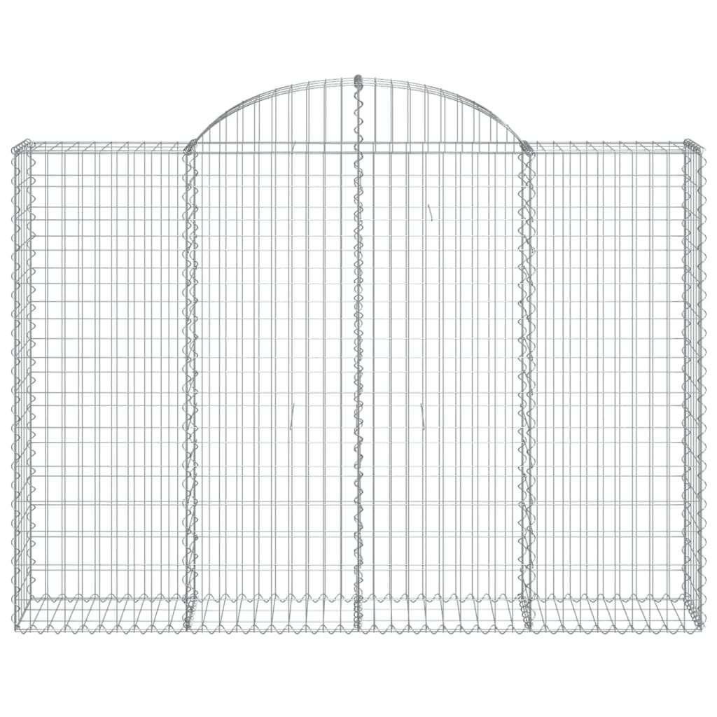 Cestas Gaviones 6 Uds Forma De Arco Hierro 200x30x140/160 Cm_3