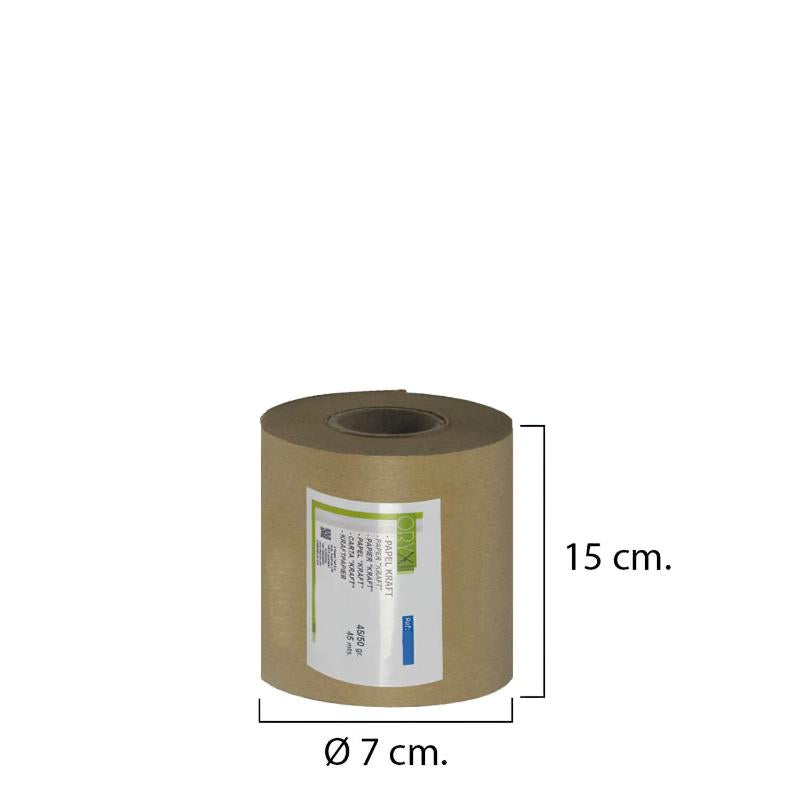 Papel Kraft 45 / 50 Gramos Rollo 15 Cm. X 45 Metros