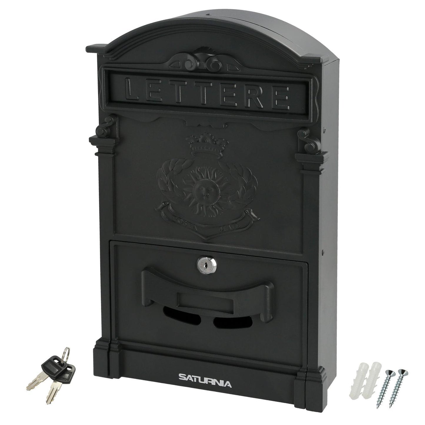 Buzon Jardín Aluminio Fundido Palace Gris Antracita 255 X 410 X 90 Mm.