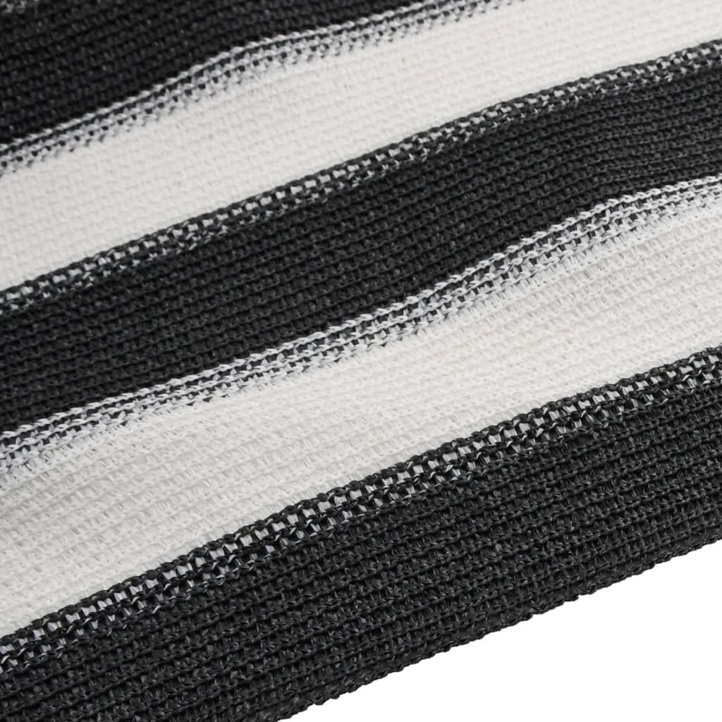 Vidaxl Red De Privacidad Hdpe Gris Antracita Blanco 1,2x25 M 150 G/m²_4