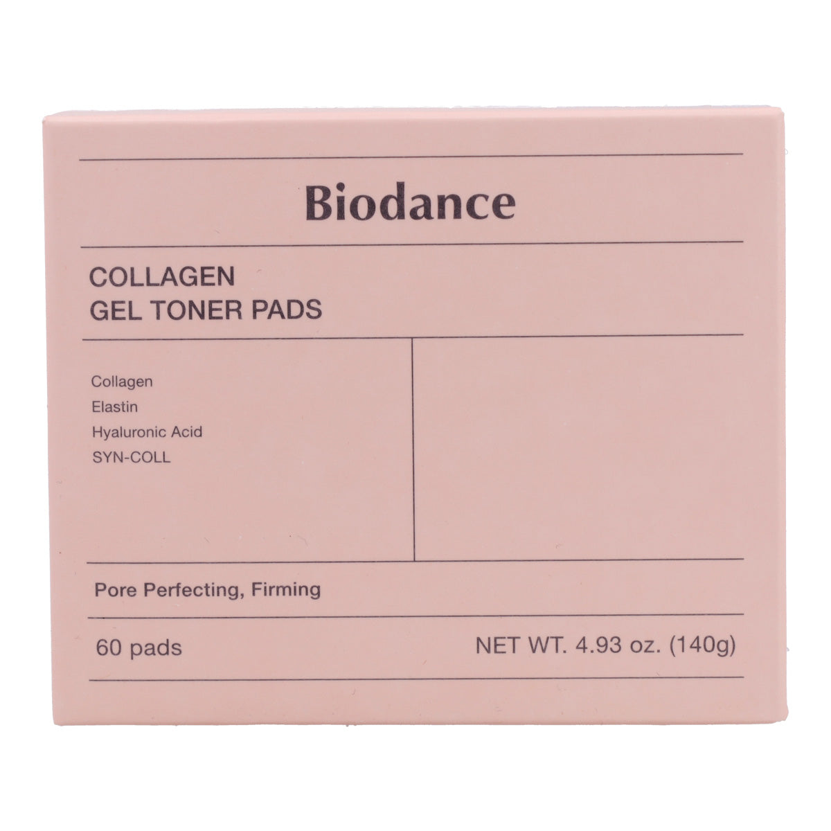 Mascarilla hidratante y calmante Collagen Gel Toner Pads Biodance 60 discos