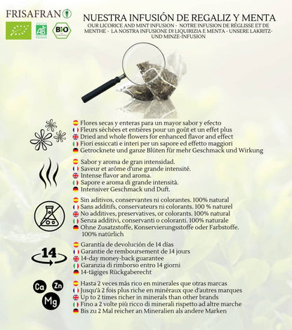 Infusión De Regaliz Y Menta Ecológica En Pirámides | Calidad | Frisafran 30 Uds_5