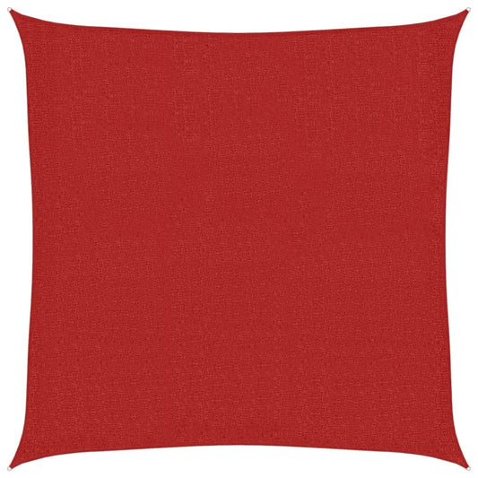 Vidaxl Toldo De Vela Hdpe Rojo 160 G/m² 3,6x3,6 M_0