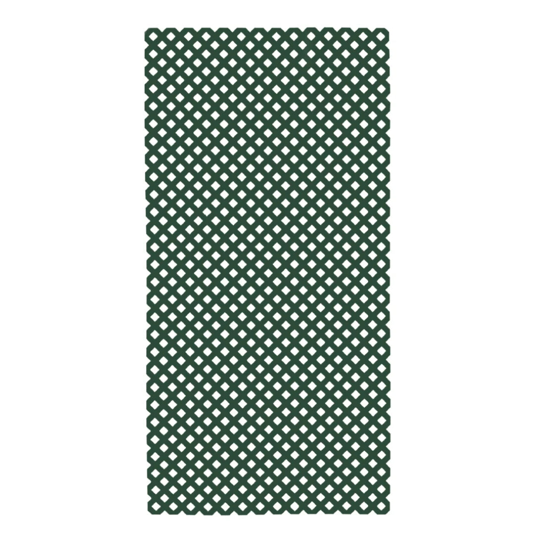 Pack Instalación Vertical 2 Celosías Pvc 18 Mm Verde Con Perfiles Y Unión 1x2 M_3